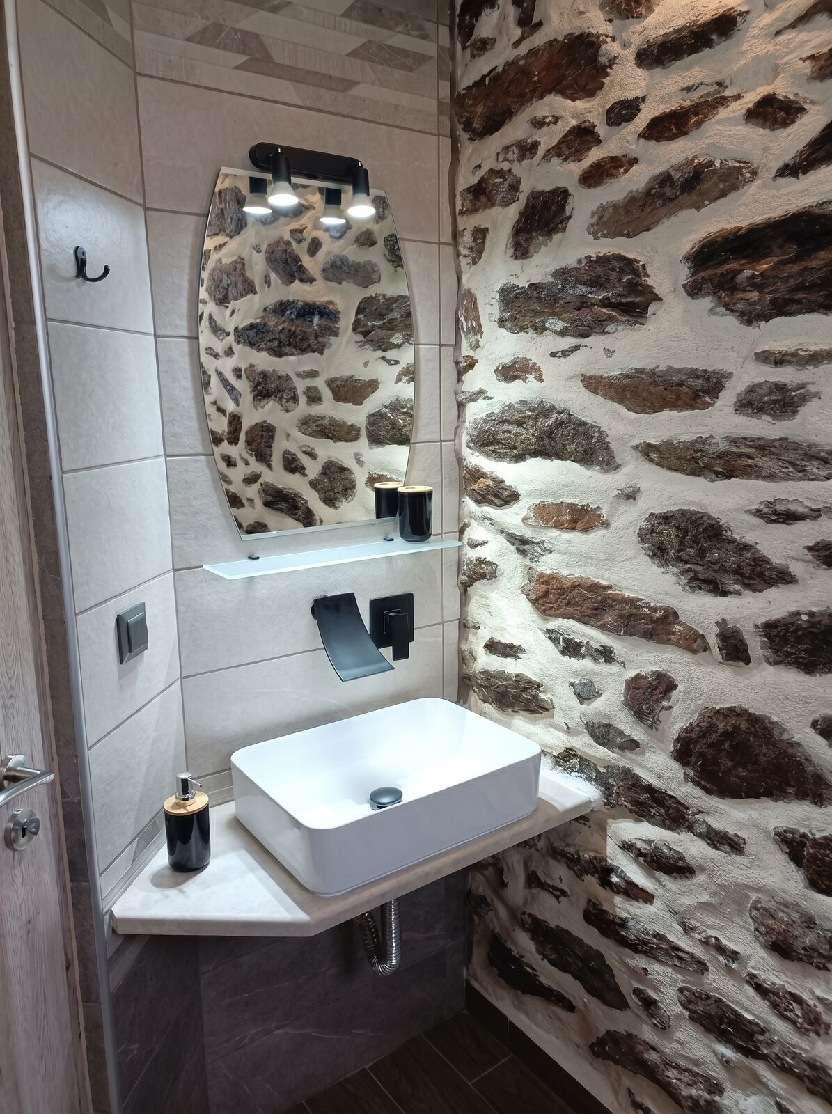 Stone bathroom